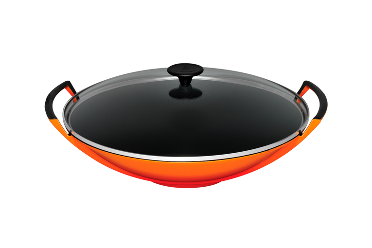 prangende Bevis Foragt Wok m/ glaslåg støbejern | Le Creuset DK | Le Creuset