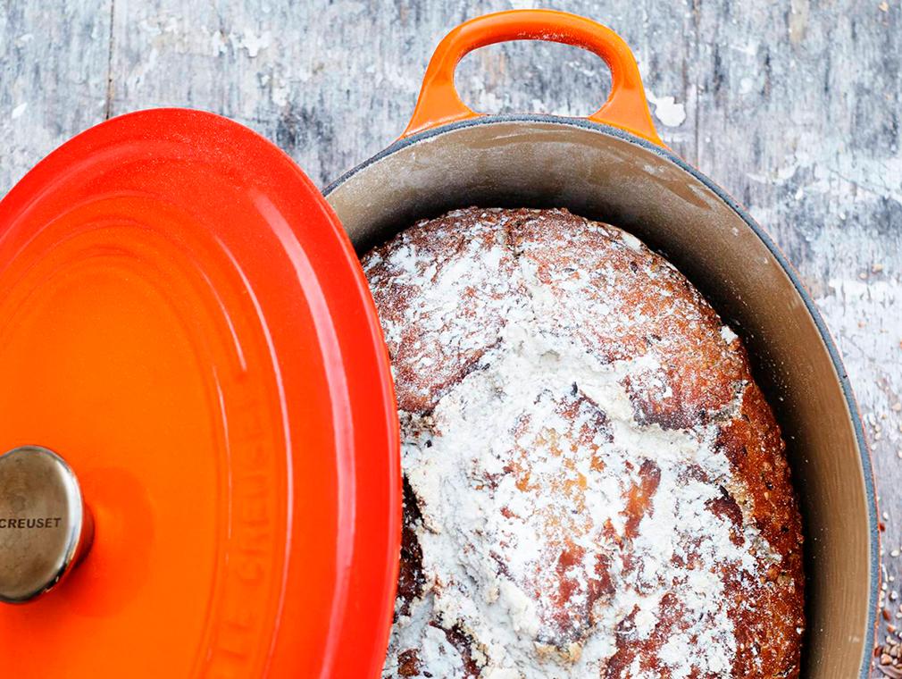 Grydebrød med kerner