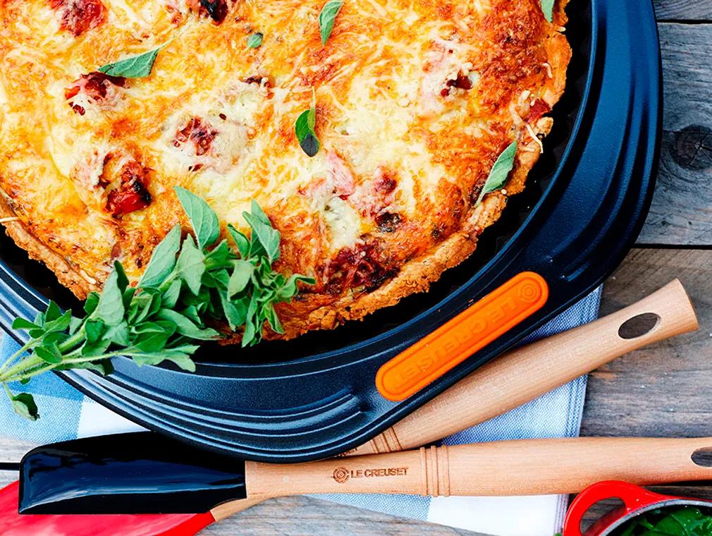 Quiche med serranoskinke
