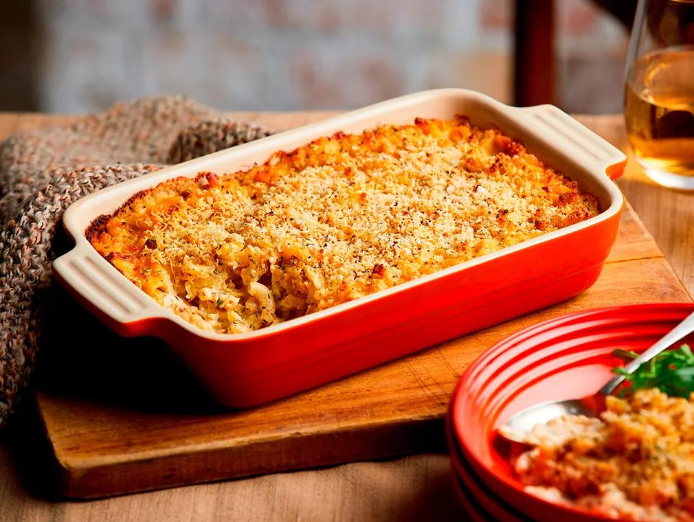 Mac 'n' Cheese med krabbe, dild og citron