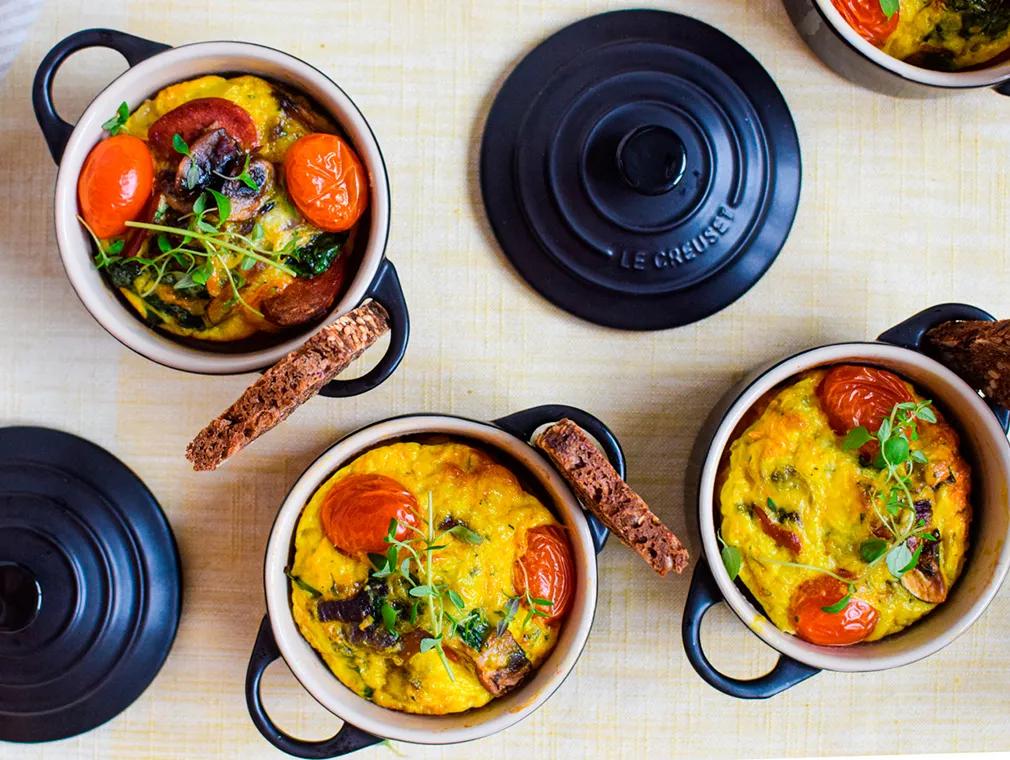 Morgenmads-frittatas (ovnbagt æggekage)