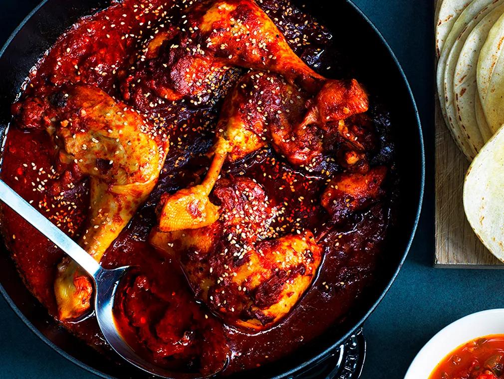 Kylling i mexicansk adobo-sauce