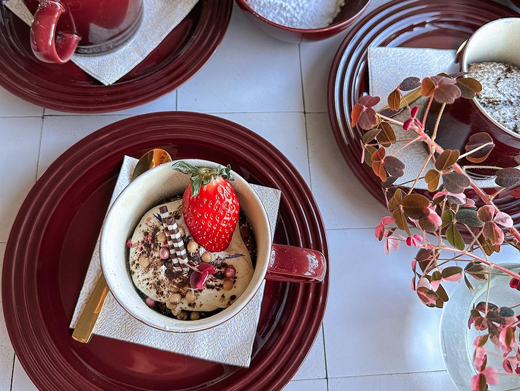 Glutenfri Mug cake med valnødder