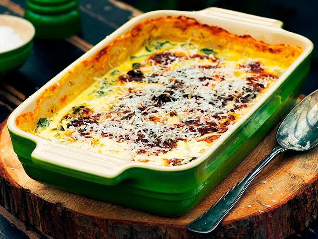 Sølvbedegratin med brødkrummer, fløde og parmesan