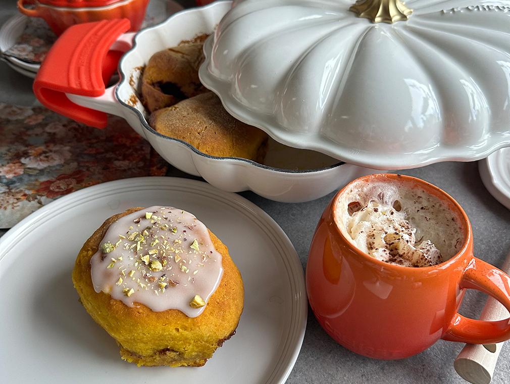 Glutenfri pumpkin spice græskarboller