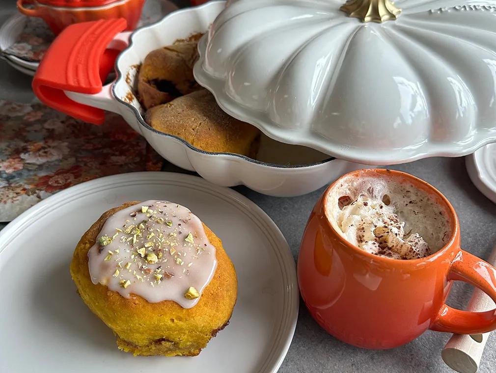 Glutenfri pumpkin spice græskarboller