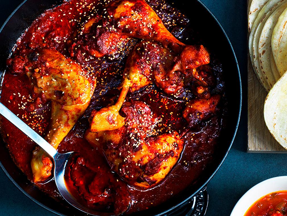 Kylling i mexicansk adobo-sauce