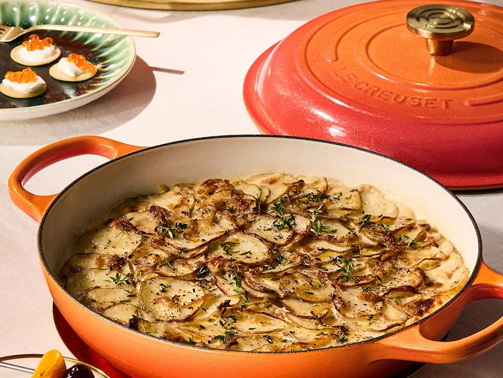 Gratin med kartofler og trøfler